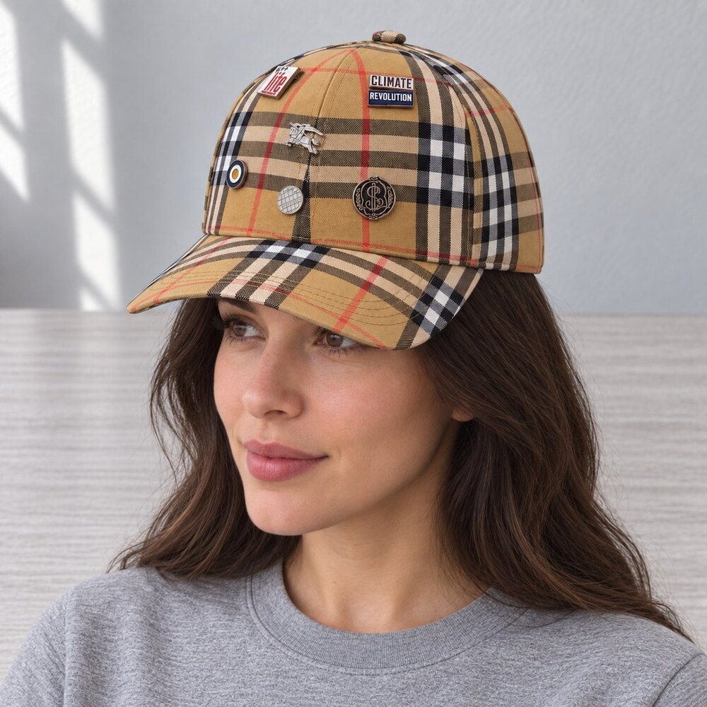 Burberry Vintage Check Badge Cap - Picture 3 of 6